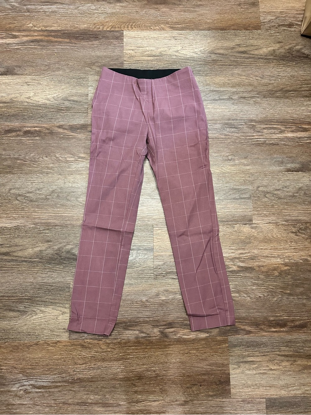 A New Day Mauve Purple Windowpane Dress Pants